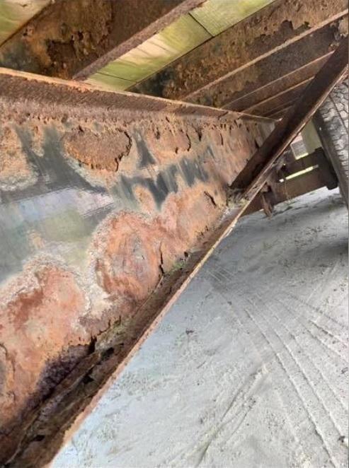 Пескоструйная обработка рамы прицепа