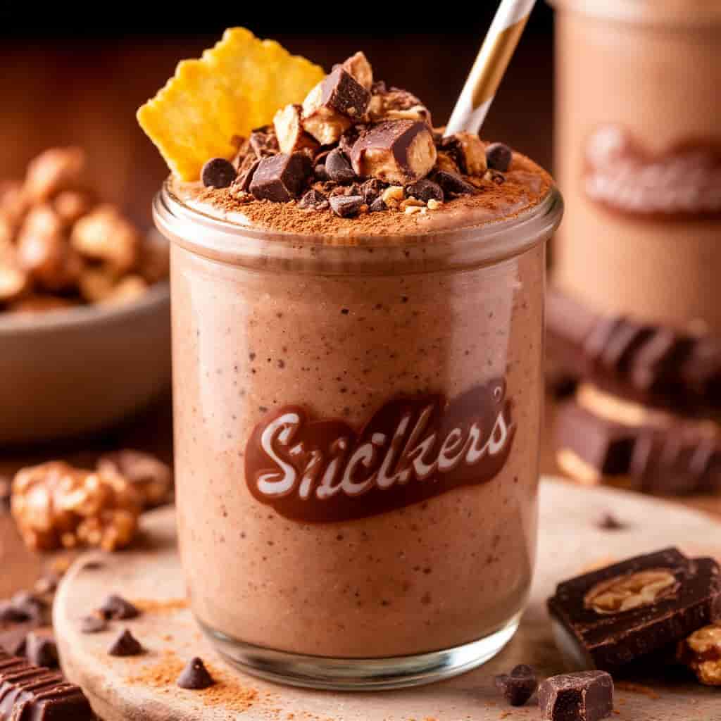 Как сделать смузи «Сникерс»