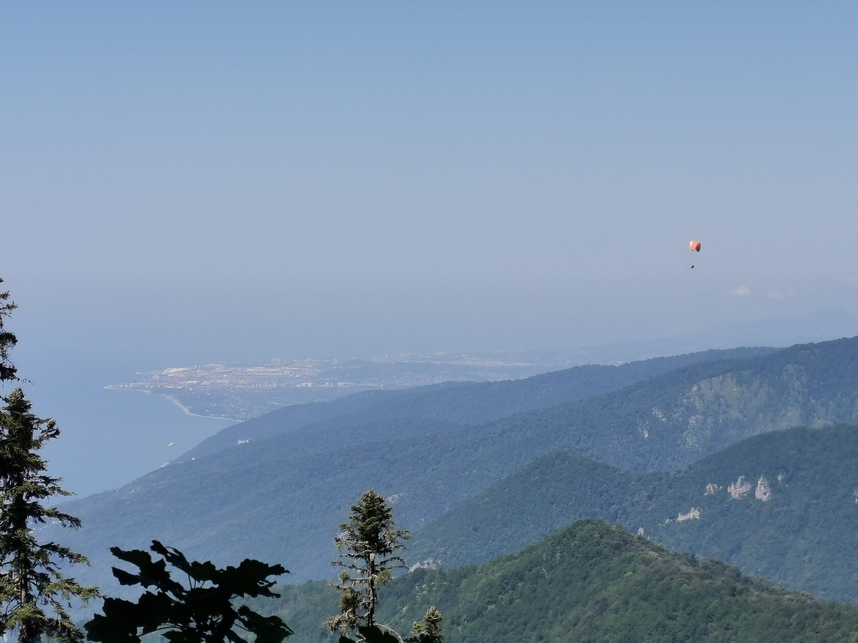 полеты на параплане Абхазия