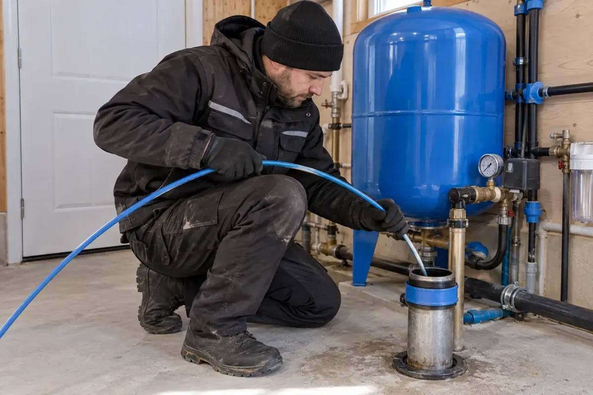 Разморозка водопровода от скважины — работа сантехника