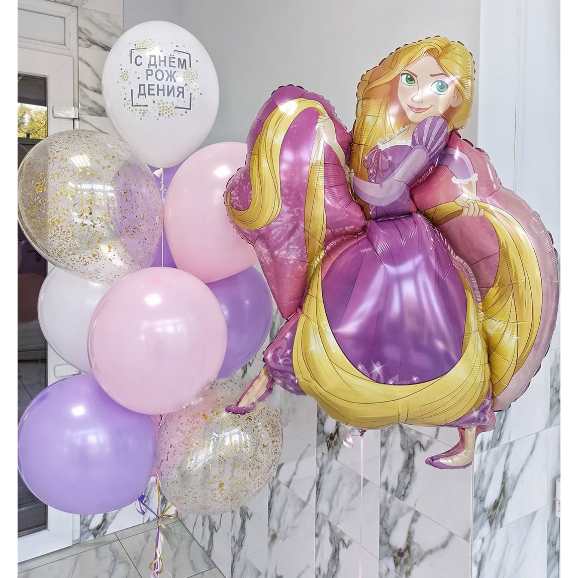 Изумительный шар с изображением принцессы - хрупкость и нежность в каждой детали