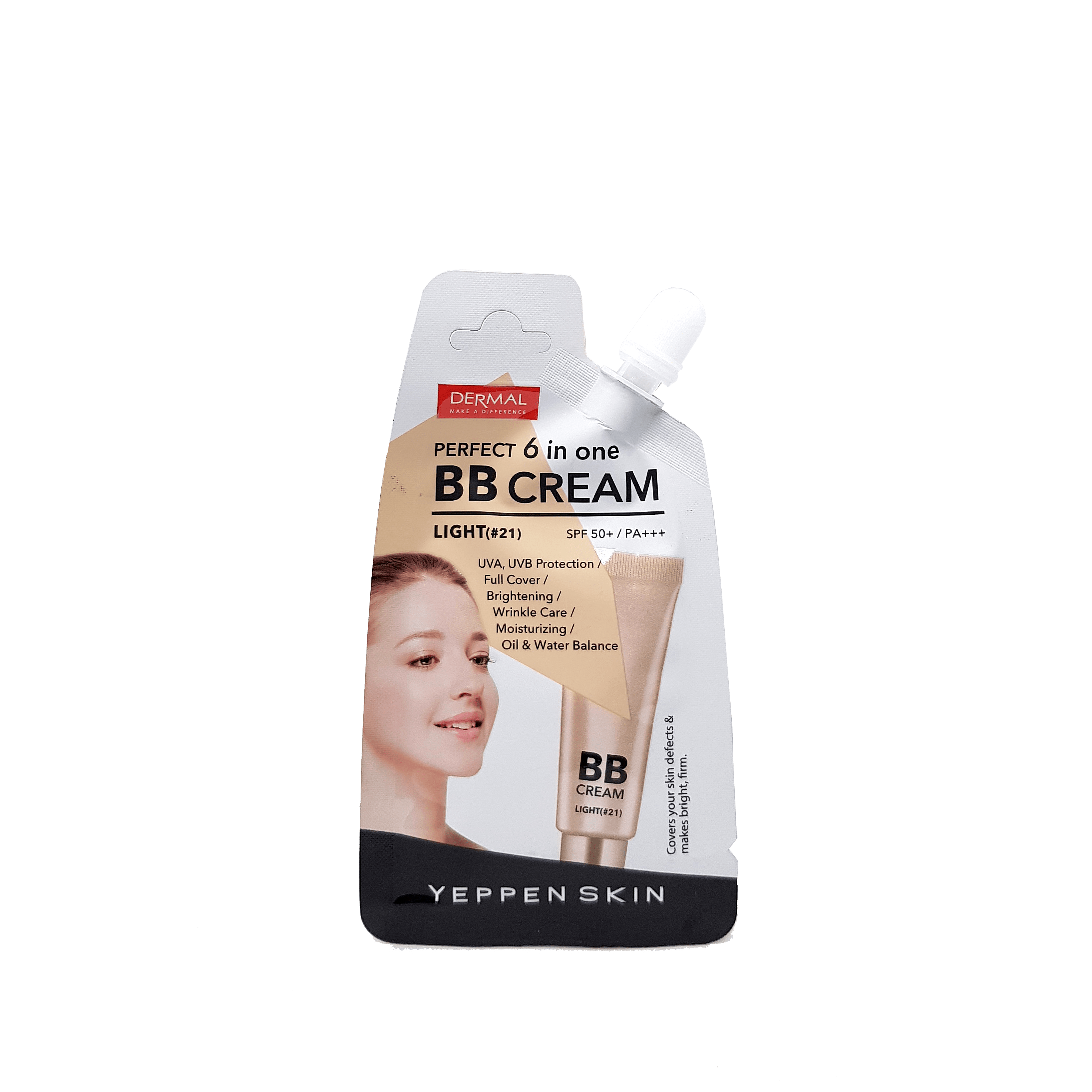 

DERMAL Yeppen Skin Perfect 6 in one BB Cream (Light #21), 10 gr, DRM002