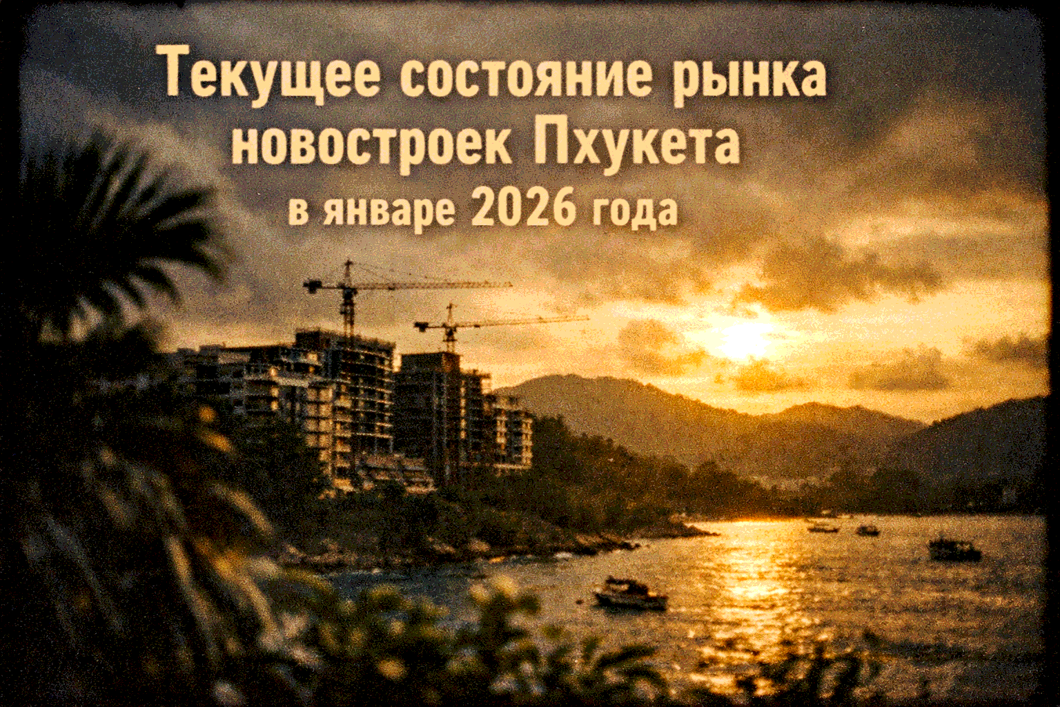Стабильный рост после бума — фокус на качестве и устойчивости В январе 2026 года рынок новостроек Пхукета переходит к зрелой фазе: после рекордов 2024–2025 (более 10 400 новых кондо в 2024, рост продаж на 60%) запуски сократились, но цены продолжают расти