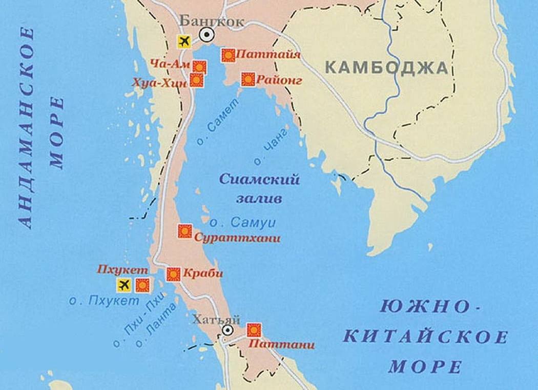 Остров в сиамском заливе 3. Тайланд на карте Азии. Краткие факты о Тайланде. Тайланд сообщение.