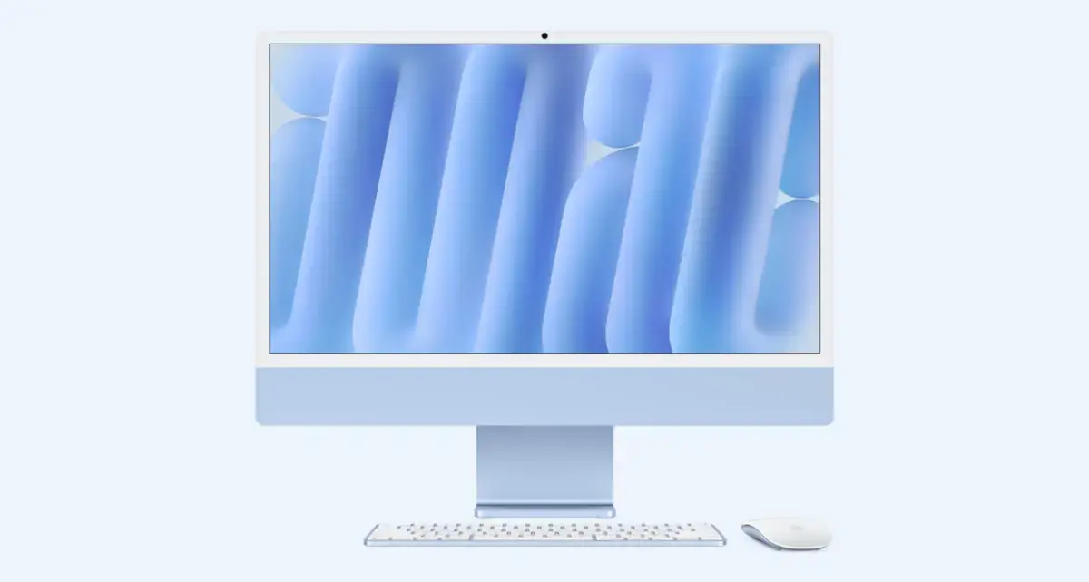 iMac M4 2025 в цвете Blue