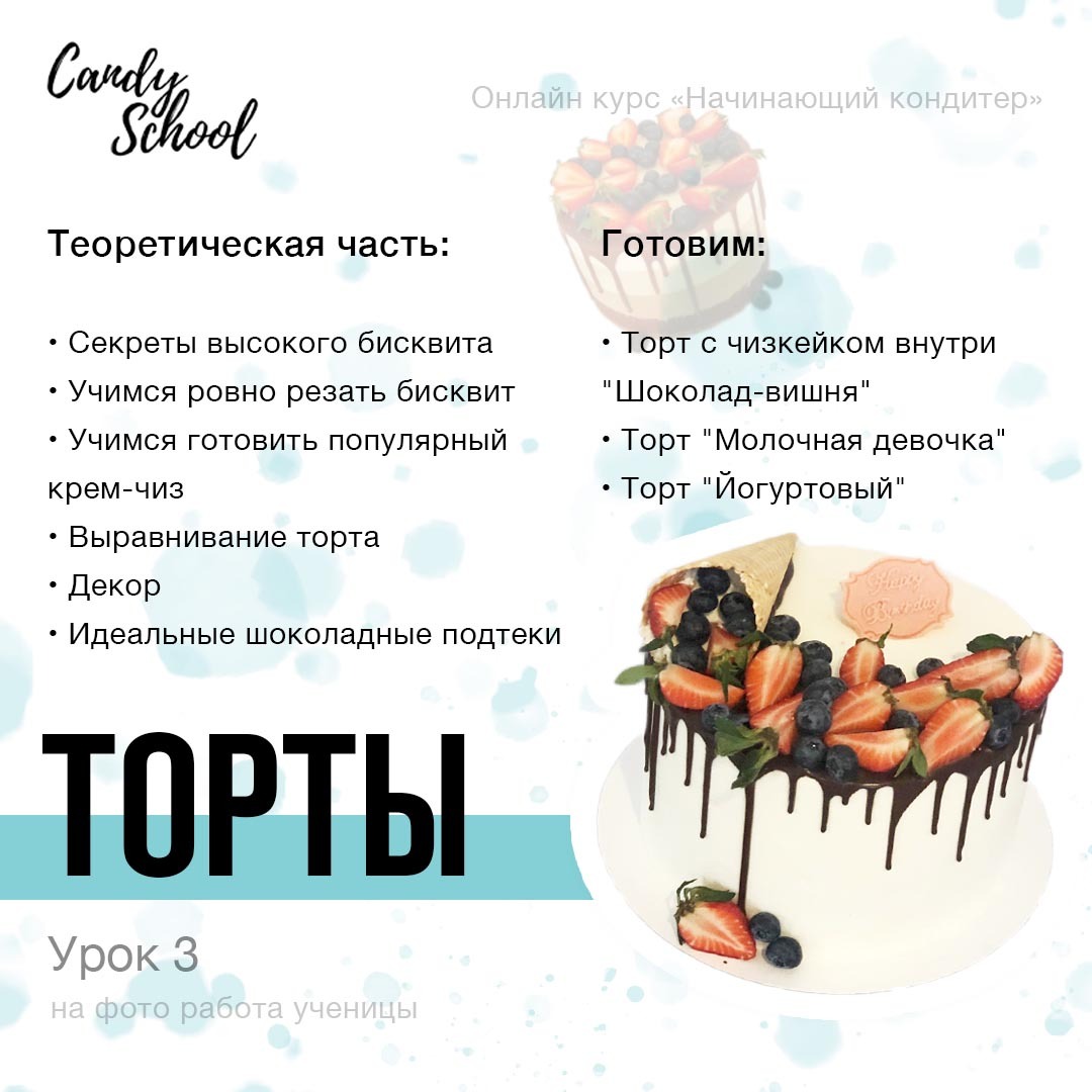 Советы начинающему кондитеру торты