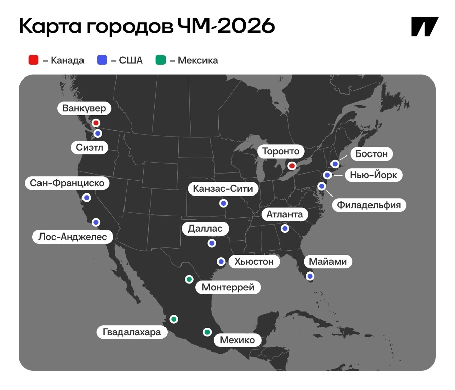 Карта взята с сайта sports.ru