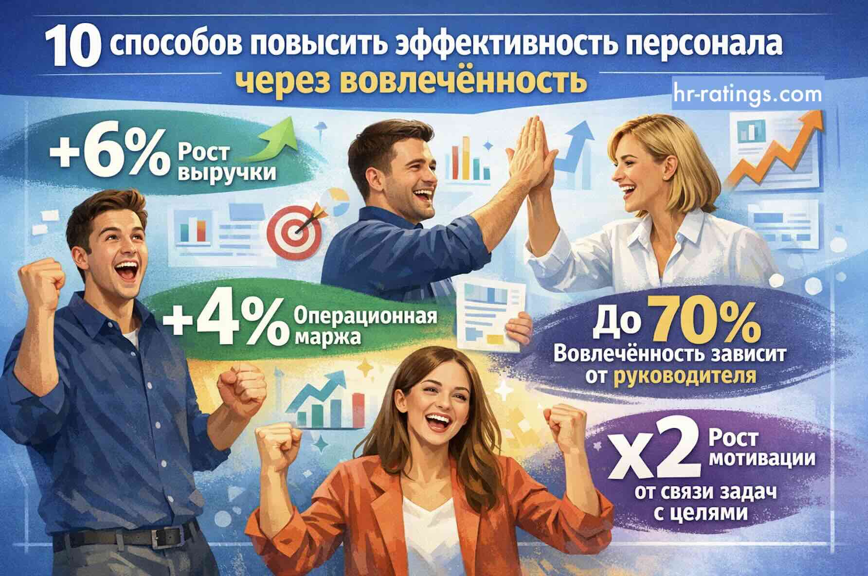 10 способов повысить эффективность персонала через вовлечённость