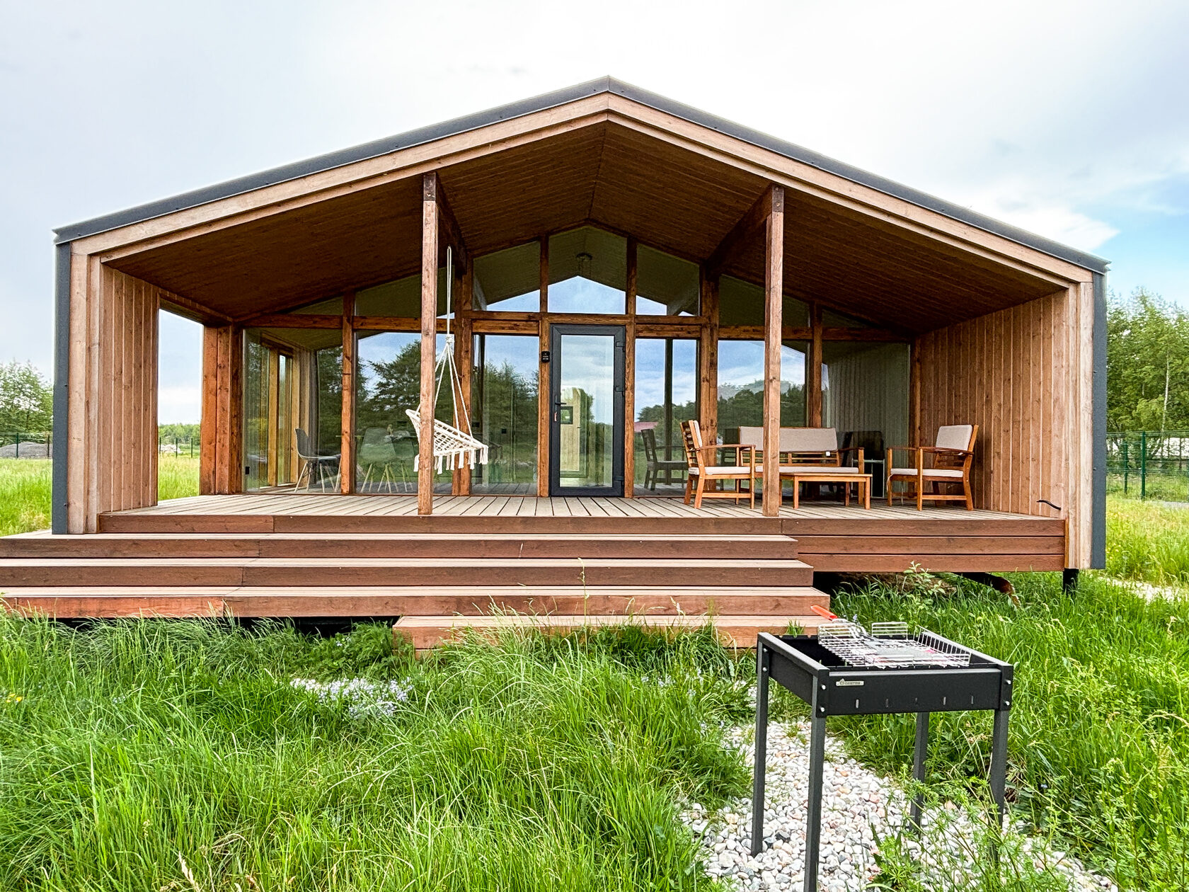 Сборный дом в Тихорецке ландшафт