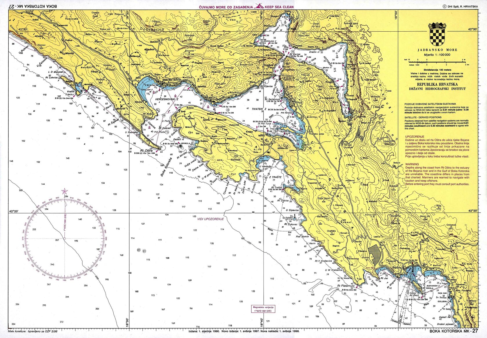 Морская навигационная карта 32105