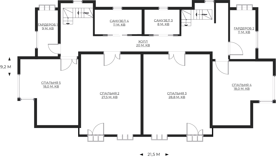 Планировка второго этажа