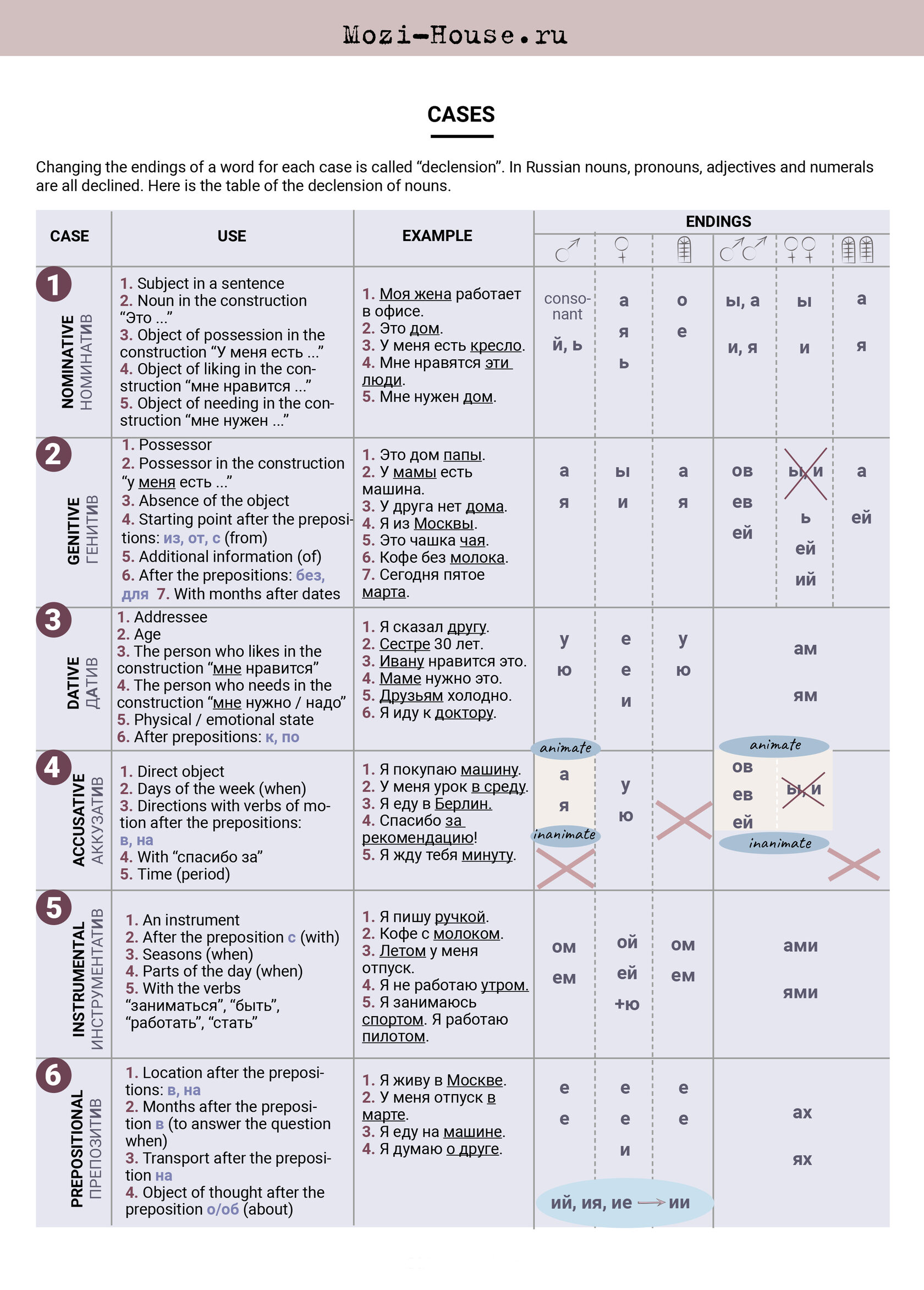 Russian cases