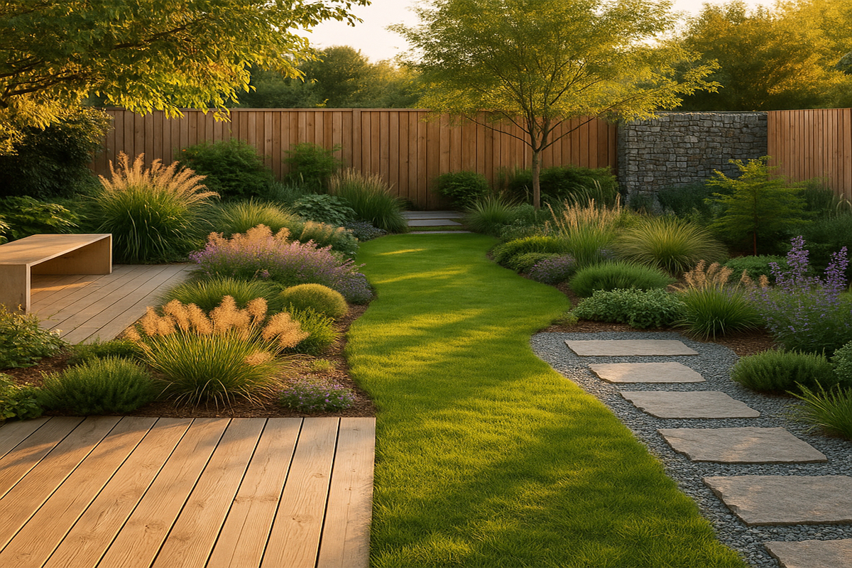 Природный минимализм в саду 2025 года