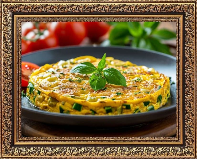 омлет с кабачками и сыром