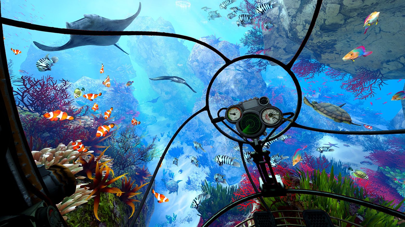 Vr мир игра. Игра Summer Funland. Виртуальный подводный мир. Виртуальная реальность подводный мир. Аттракцион подводный мир.