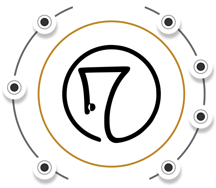 Круговая диаграмма с логотипом по центру