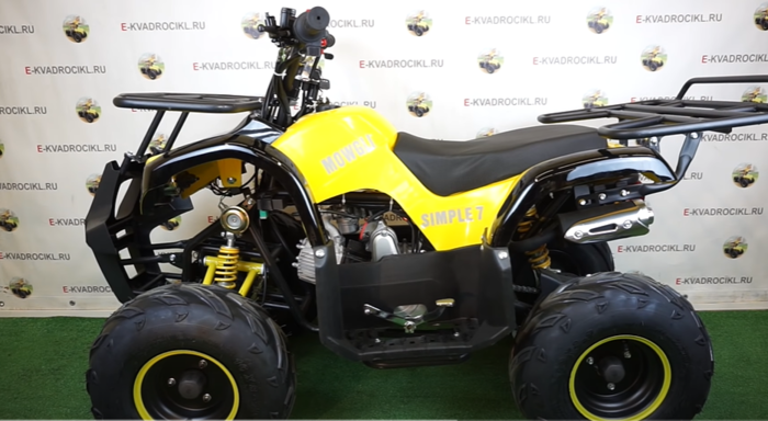 Заводится детский квадроцикл. Atv 125c квадроцикл. Детский четырехтактный квадроцикл.