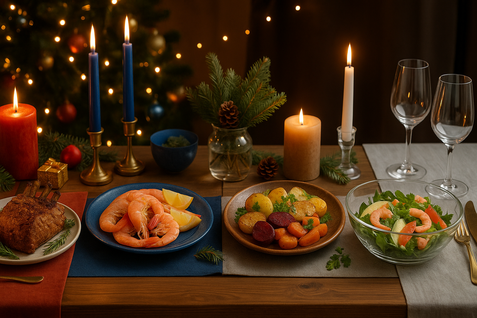 новогодний стол и блюда по знакам зодиака