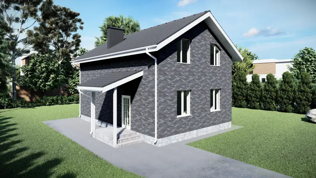 Индивидуальный двухэтажный дом 127 м²: изображение 6