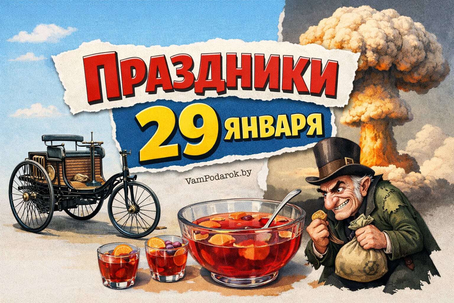 Праздники 29 января 2026 года – открытки и картинки