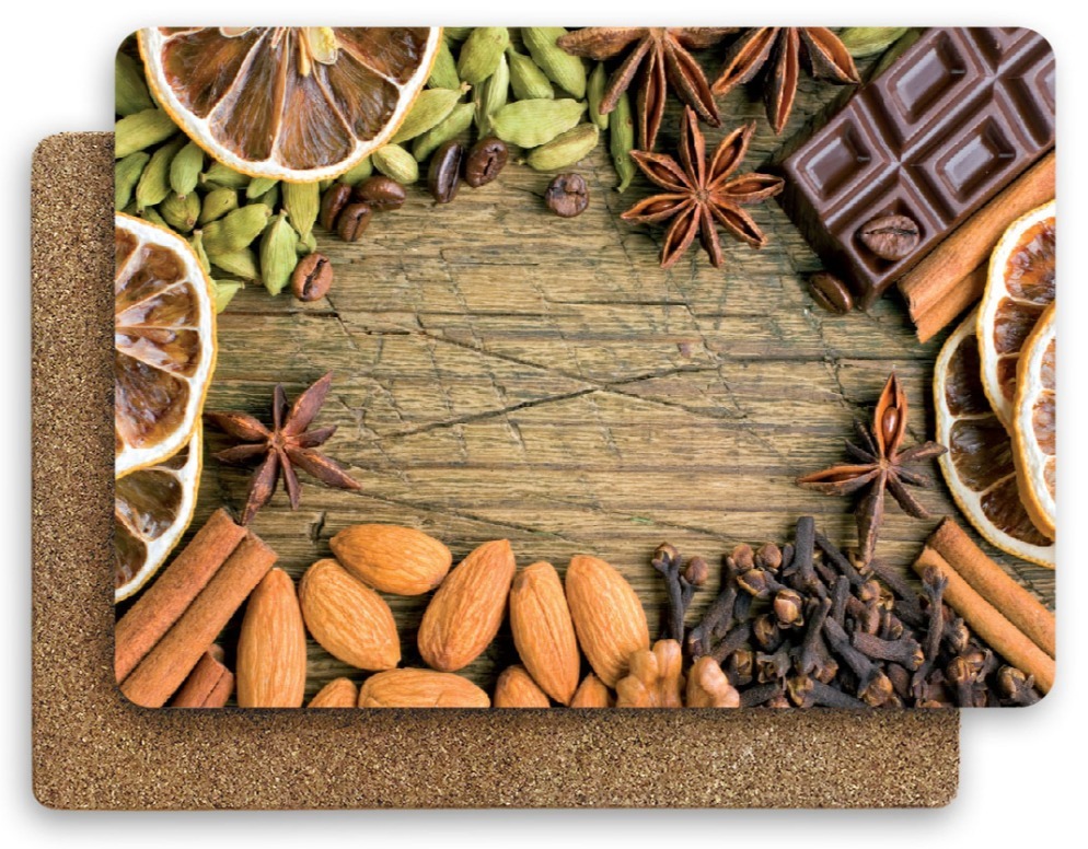 Салфетки сервировочные "Горький шоколад" прямоугольные