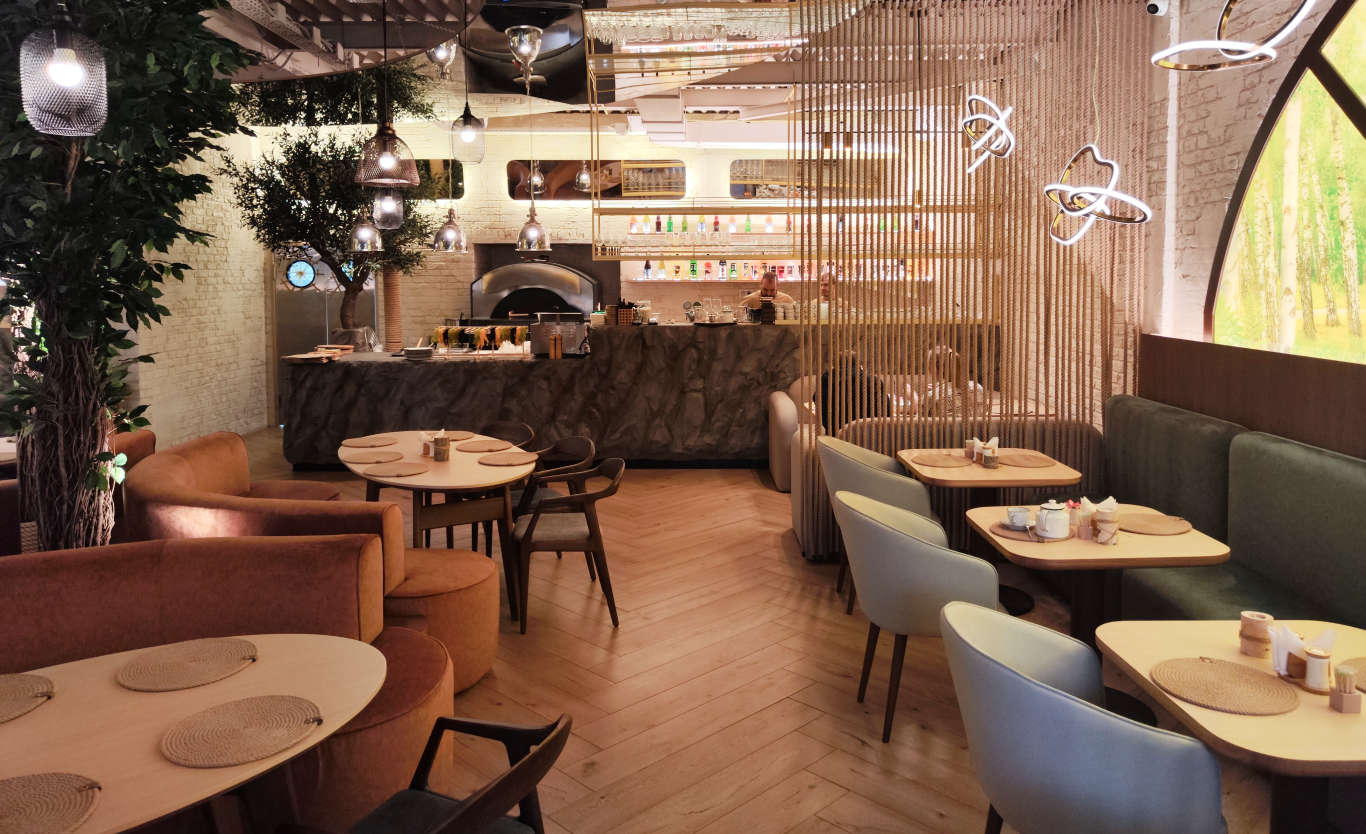 мягкая мебель для ресторана Туто Тесто