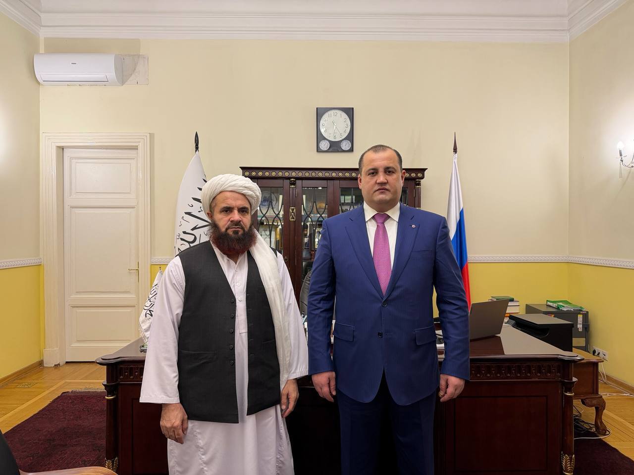 Артур Хачатрян,Президент МАЭПД,Хассан Гулл Хассан,Посол Афганистана в Москве