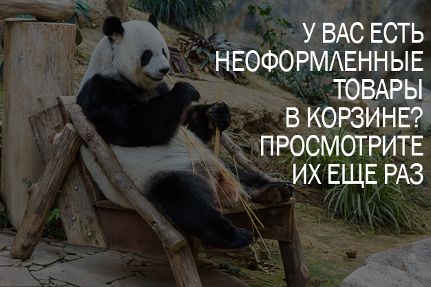 У Вас есть неоформленные товары в корзине АВС.экспресс? Просмотрите их еще раз