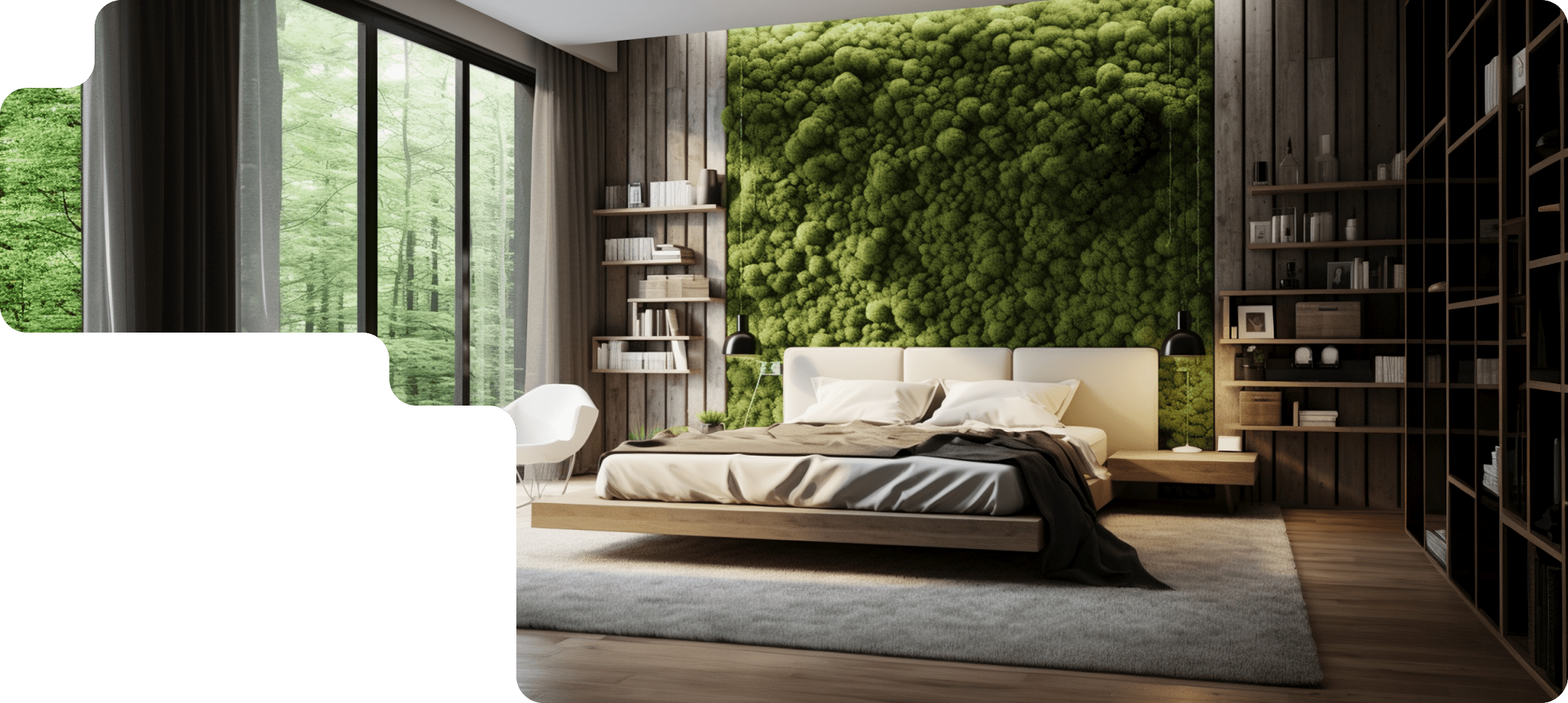 стабилизированный мох для дома