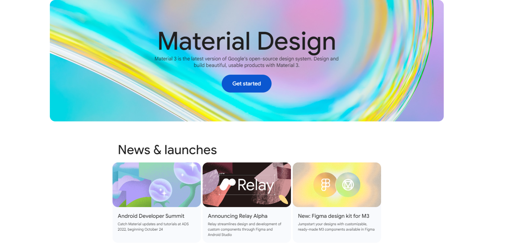 Material Design интерфейс
