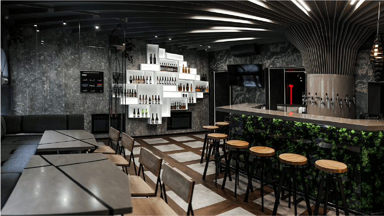 интерьер бара