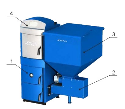 Запуск пеллетного котла зота