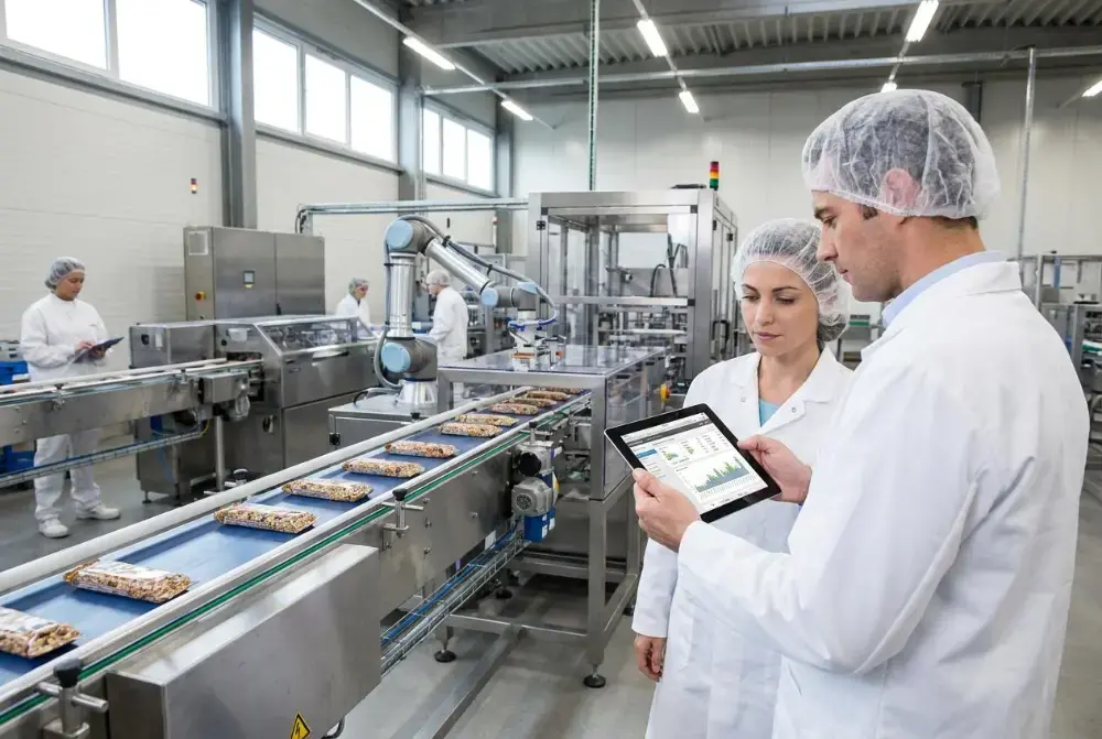 Производственный учёт: специалисты контролируют выпуск продукции на линии