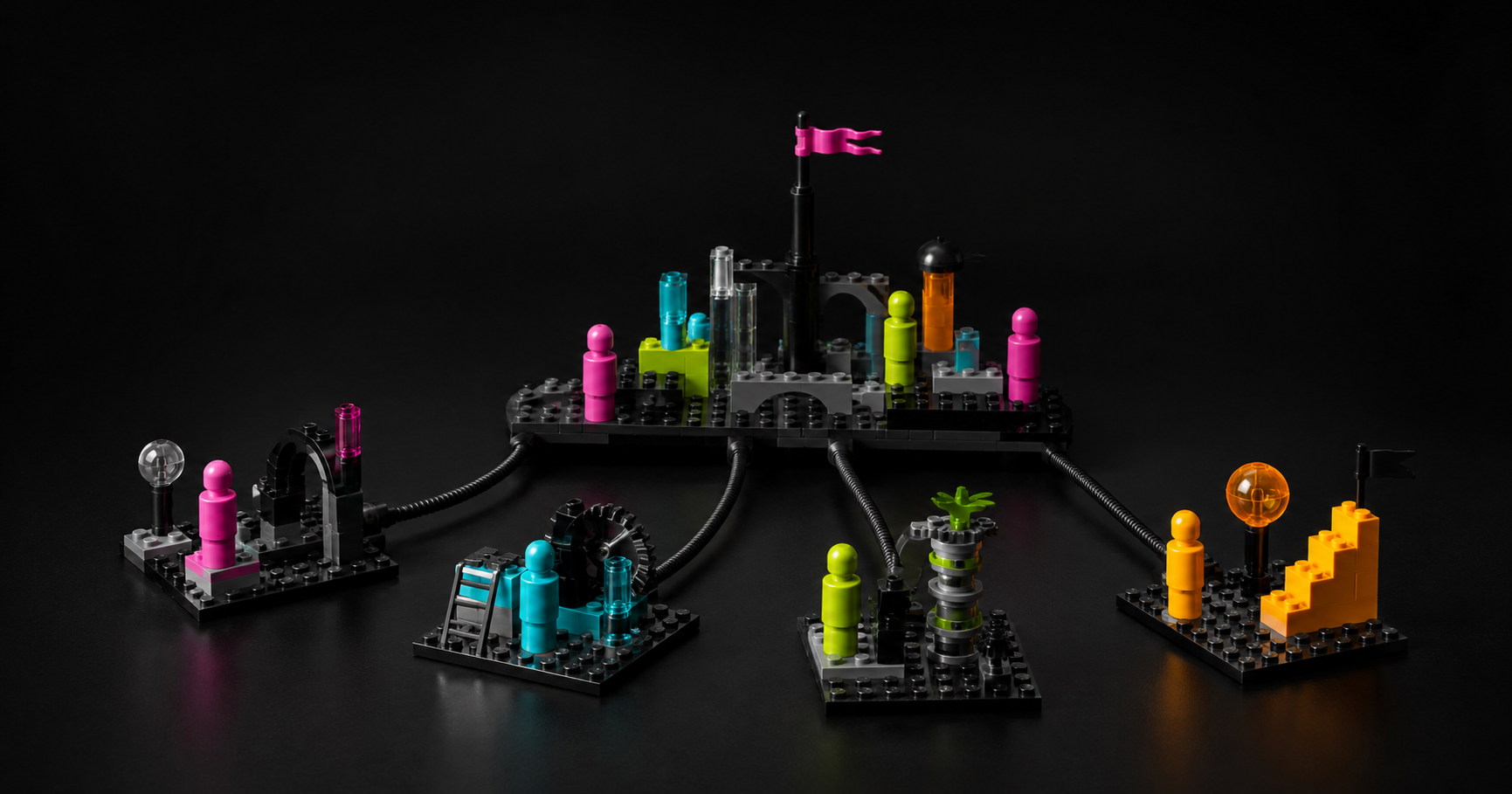 LEGO® Serious Play® models revealing functional bias and creating shared strategic alignment.