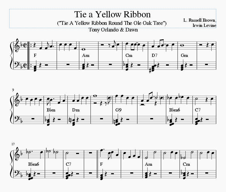 Tie a Yellow Ribbon