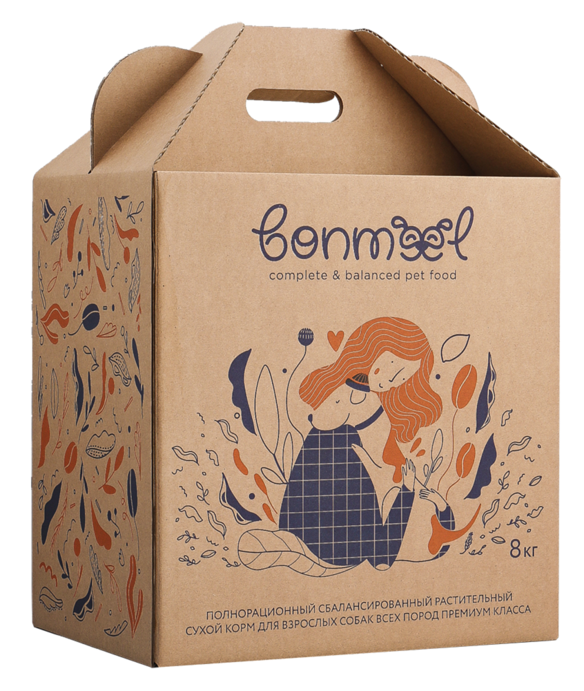 Bonmeel — веганский корм для собак | Официальный сайт