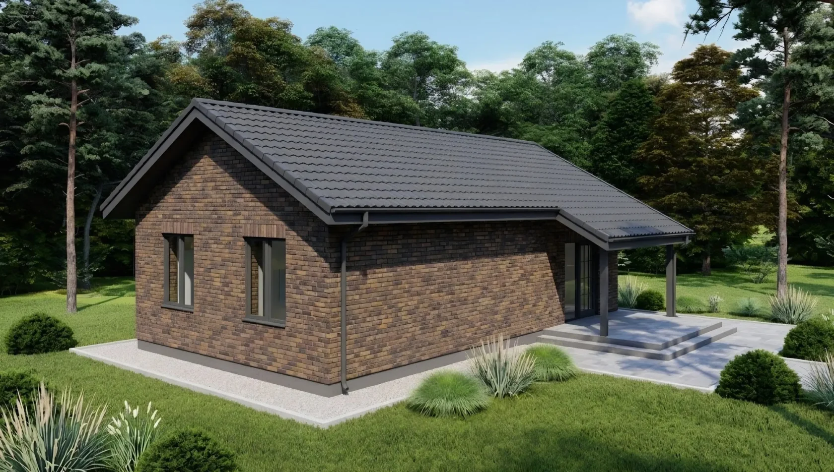 Индивидуальный одноэтажный дом 71 м²: изображение 3