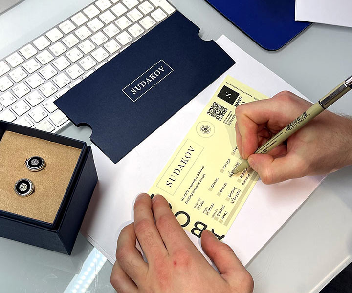 Сертификат для запонок