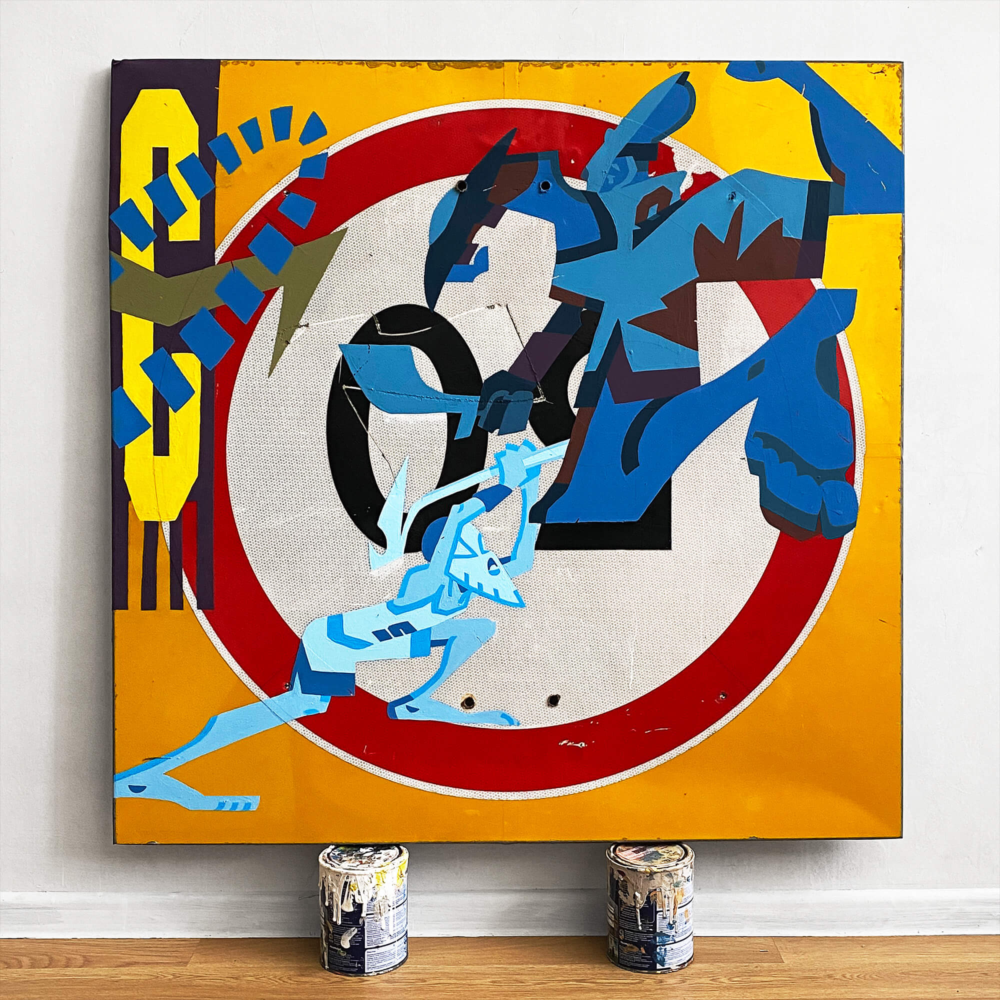 Графика на дорожных знаках. Автор Алексей Бархан.