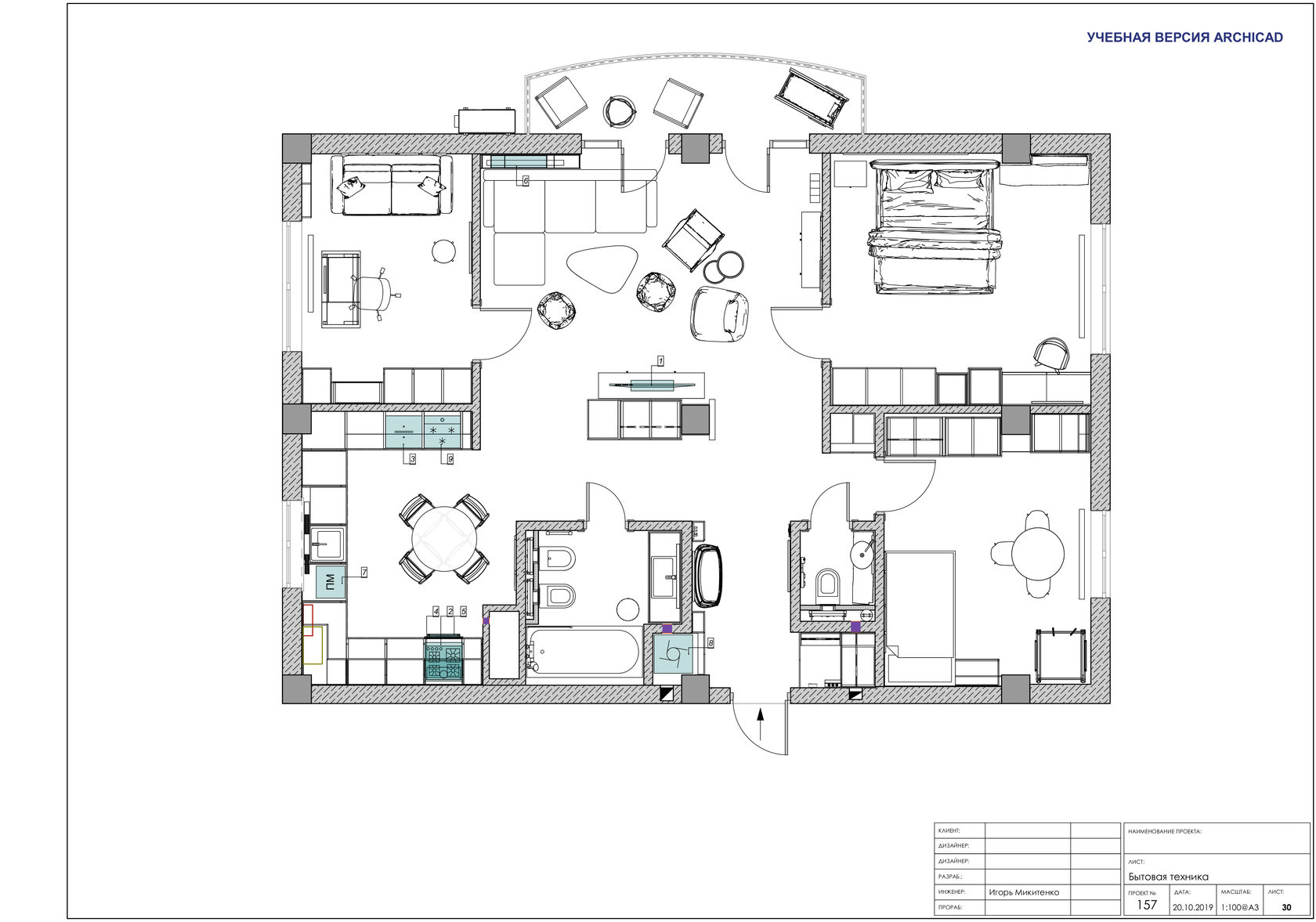 Проектирование интерьера в ARCHICAD