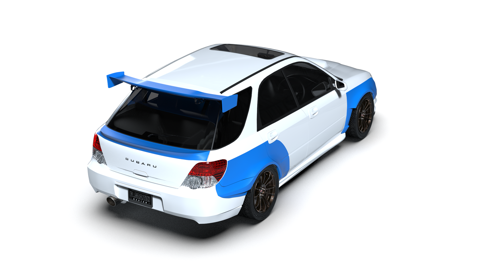 Mid Spoiler SUBARU IMPREZA WAGON 00-07