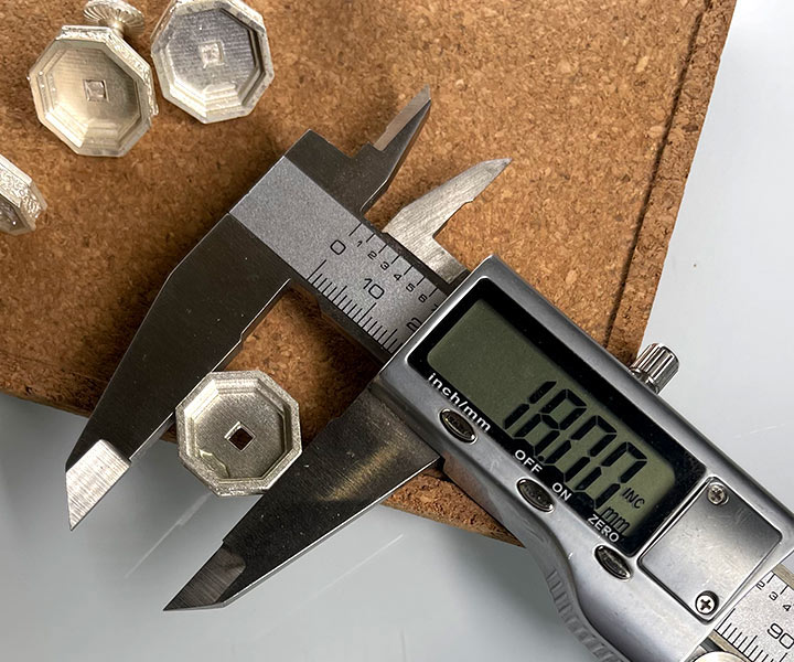 серебряные запонки четкая геометрия