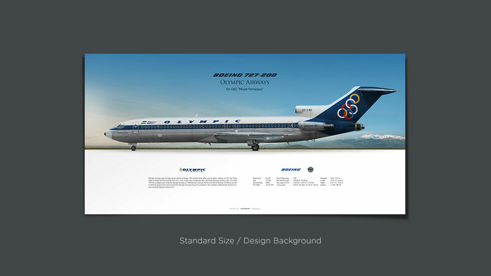 Olympic Airways Boeing 727-200 SX-CBC | Aviaposter