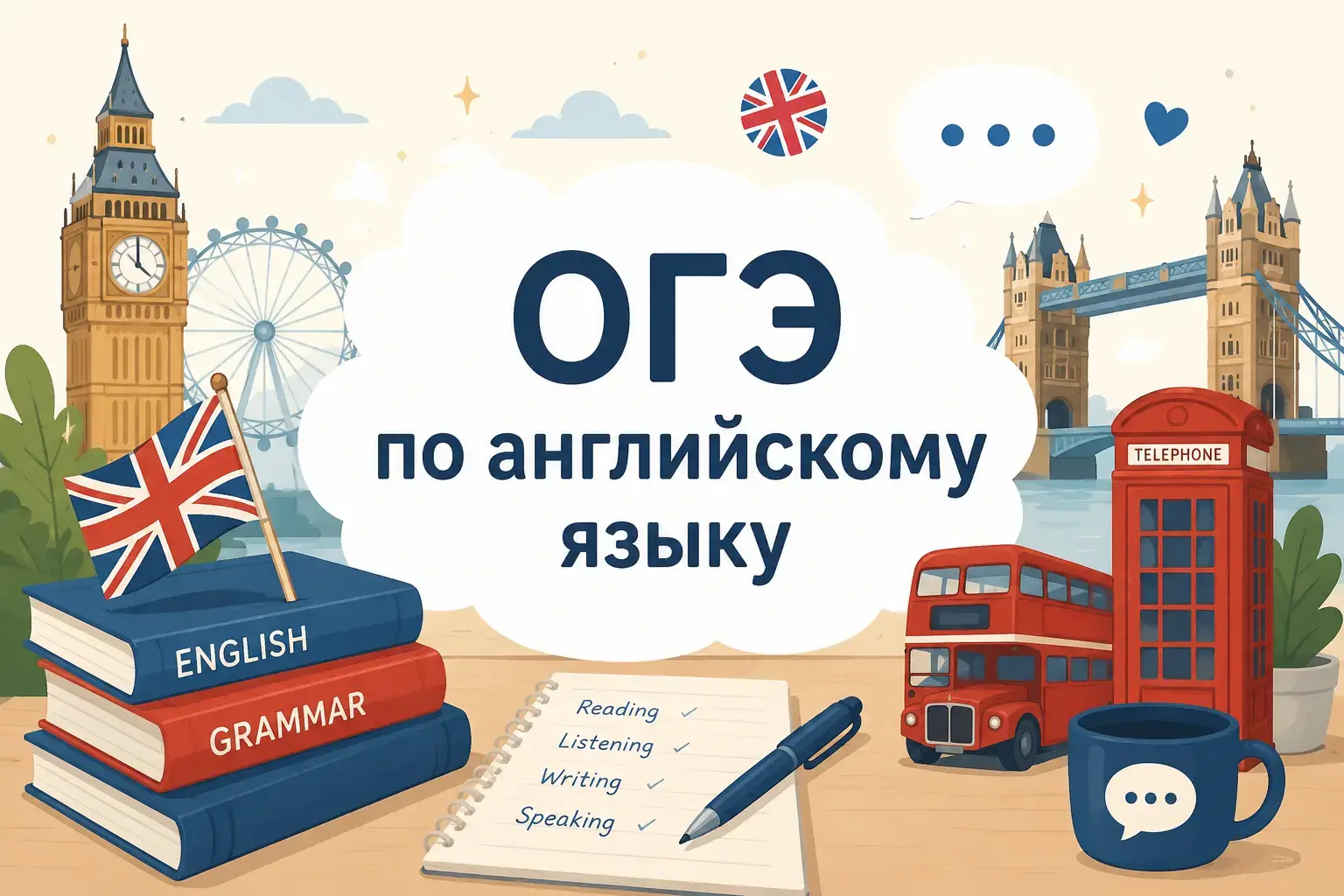Подготовка к ОГЭ по английскому 2026: структура экзамена, баллы, задания и план подготовки