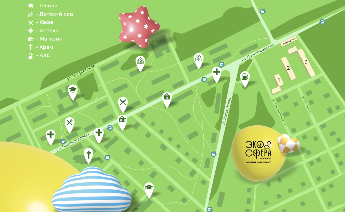 Металлический дом в Гулькевичи ландшафт