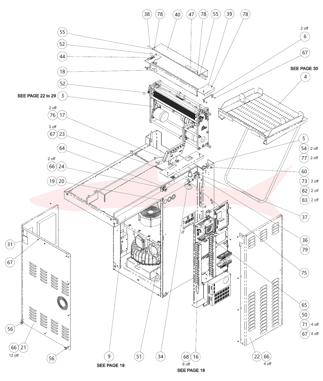 Morgana AutoCreaser Pro 50 760820S Final Assembly — схема деталей, Вид 1