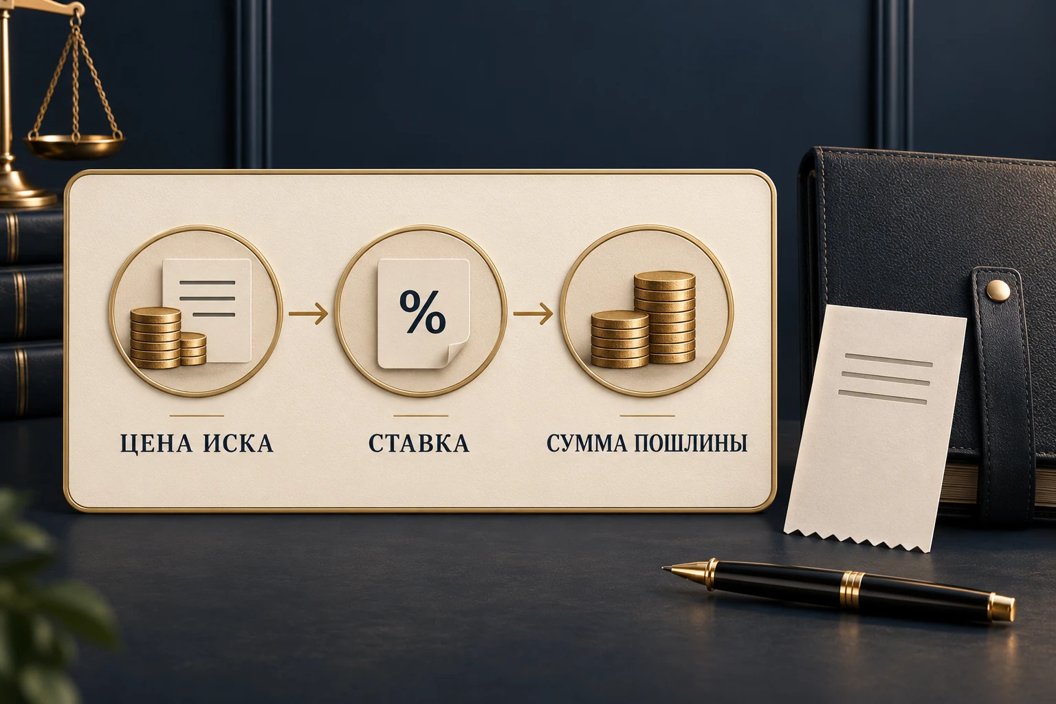 Концептуальная формула расчёта госпошлины при цене иска четыре миллиона рублей