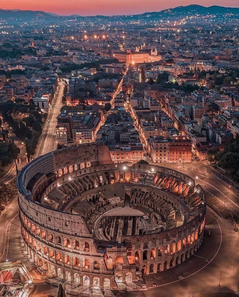 Италия. Вечерний Рим
