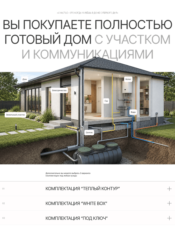 скриншот лендинга