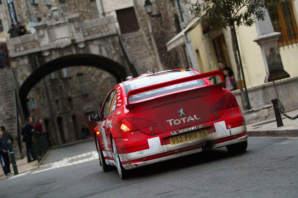 Маркус Гронхольм и Тимо Раутиайнен, Peugeot 307 WRC (952 PRV 75), ралли Монте-Карло 2004